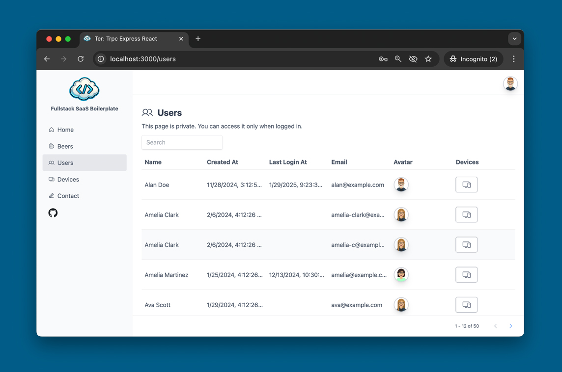 Fullstack SaaS Boilerplate
