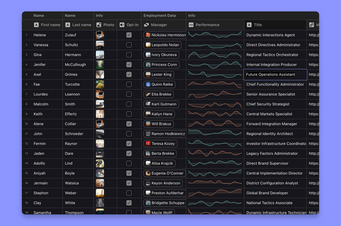 Glide Data Grid