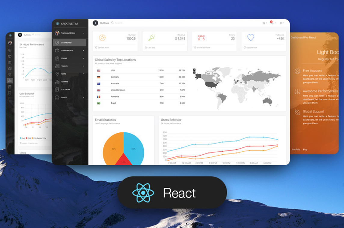 Light Bootstrap Dashboard PRO React