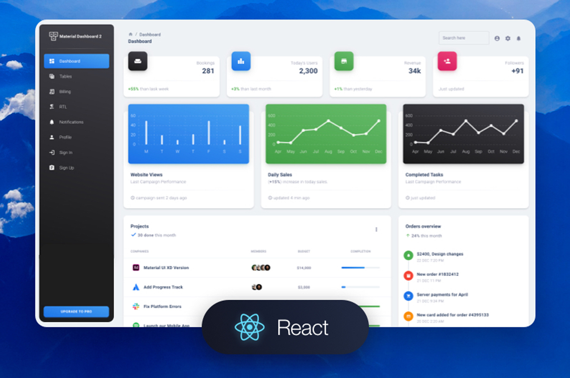 Material Dashboard React