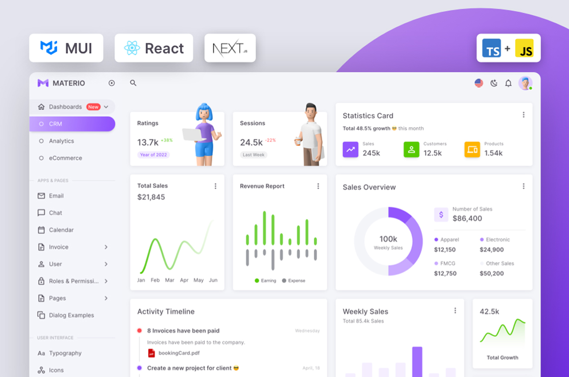 Materio React Admin