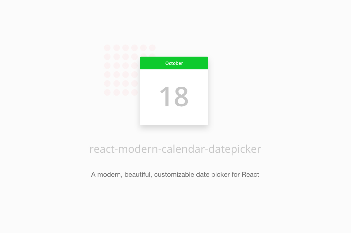 Modern Calendar Datepicker