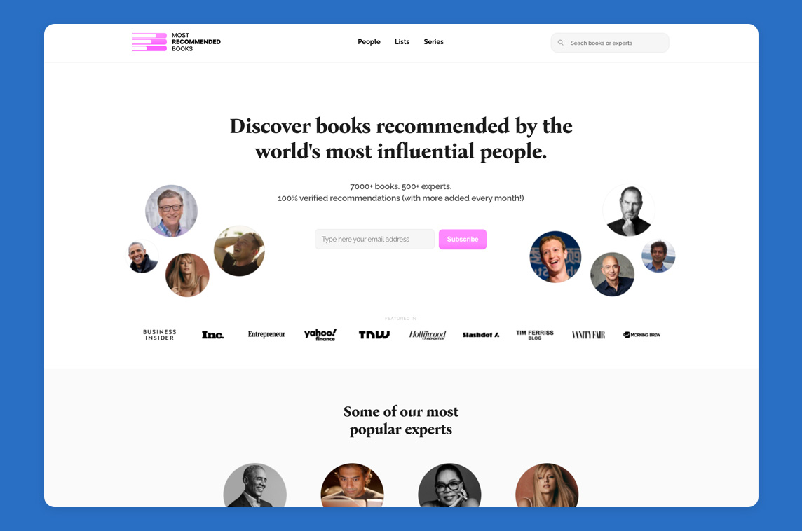 Most Recommended Books