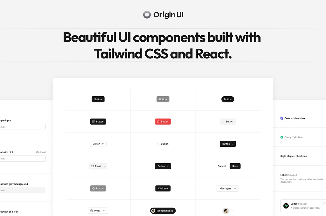 Origin UI