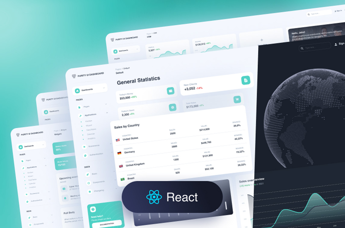 Purity UI Dashboard