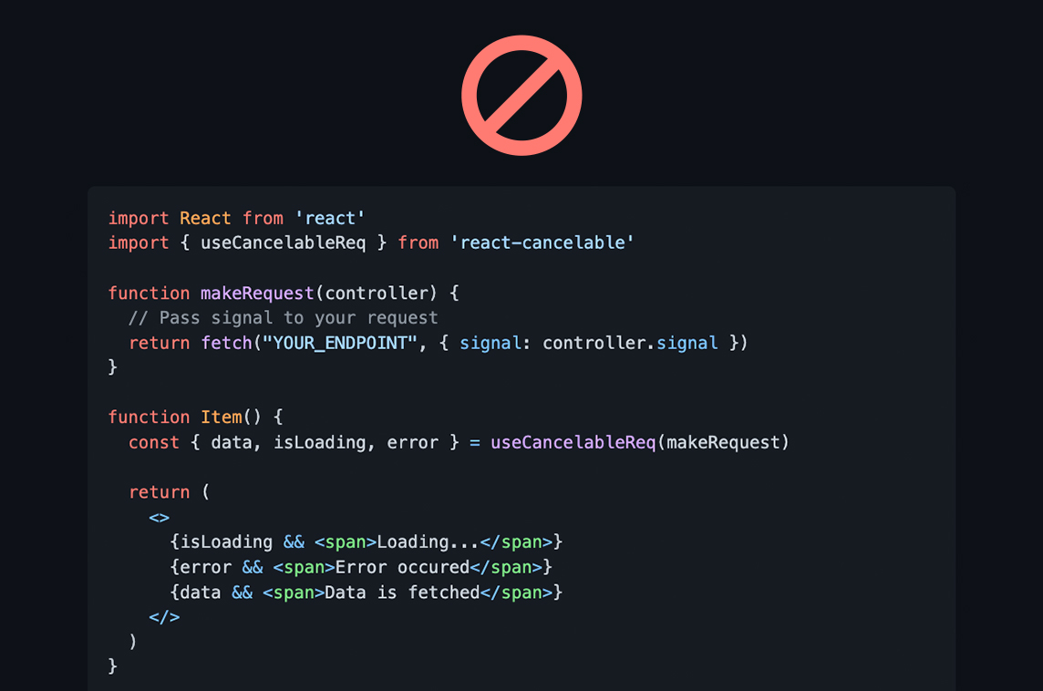 React Cancelable
