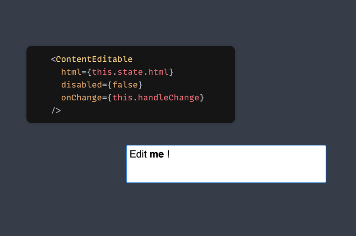 React Contenteditable