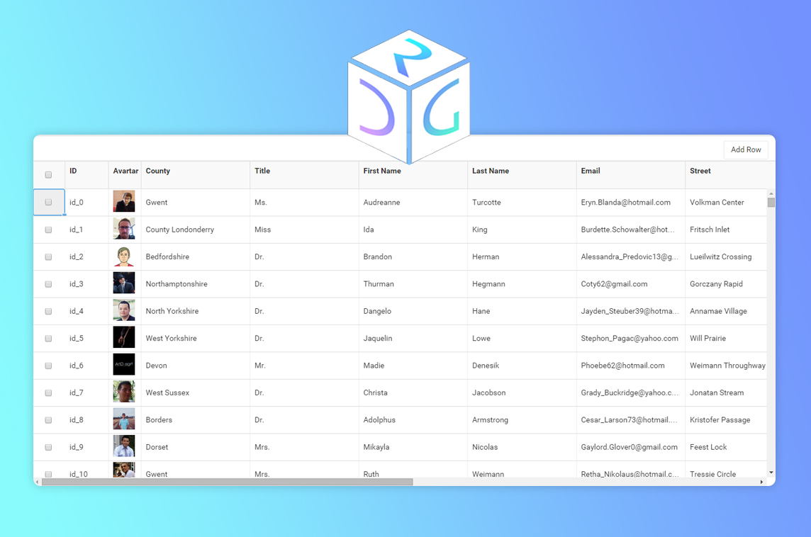 React Data Grid