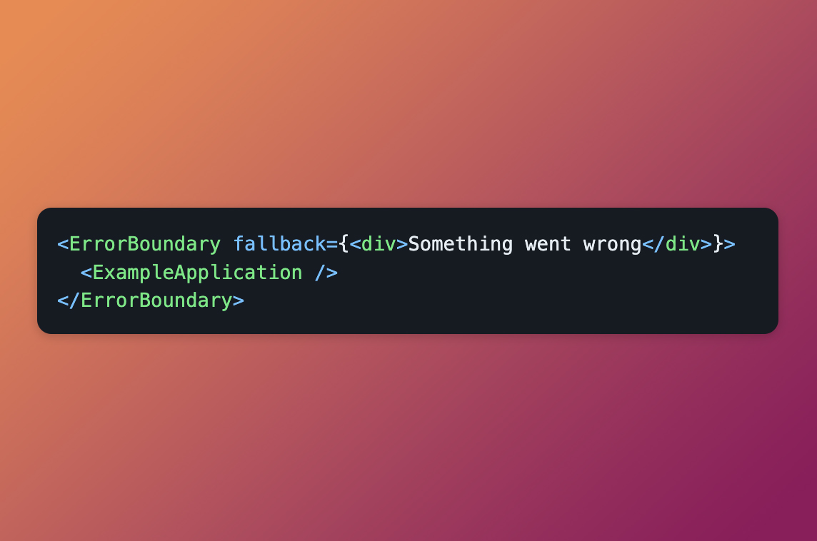 React Error Boundary