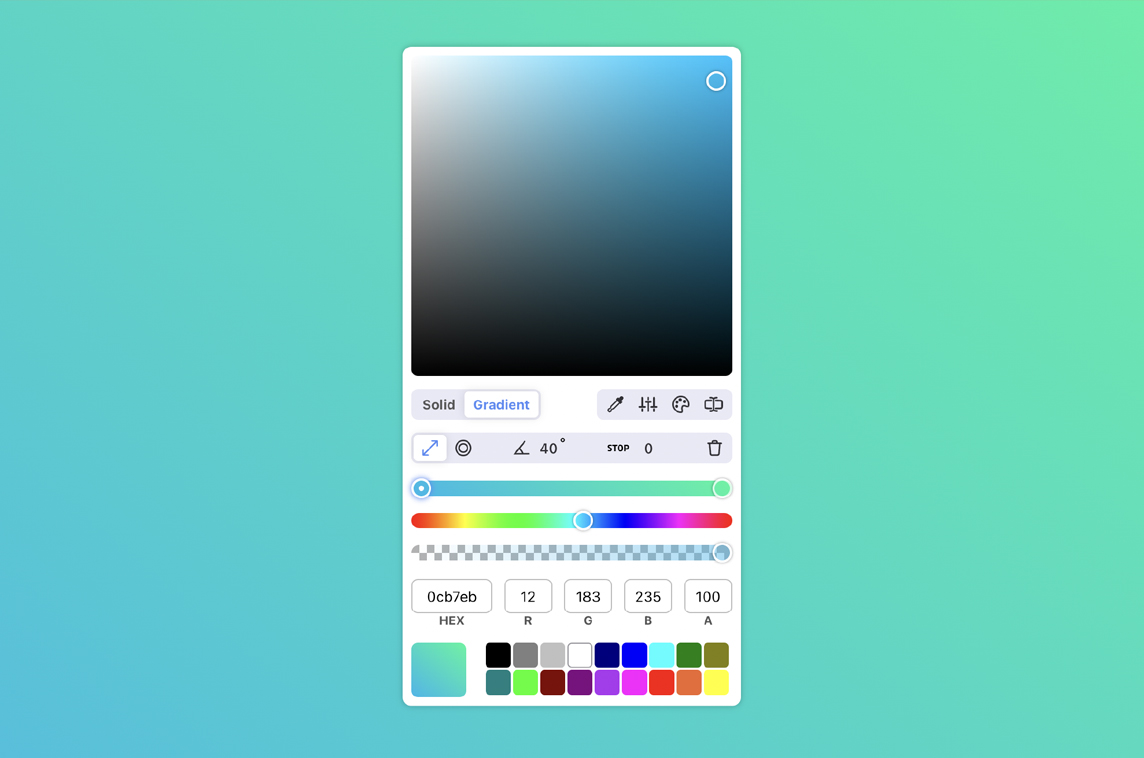 React Gradient Color Picker