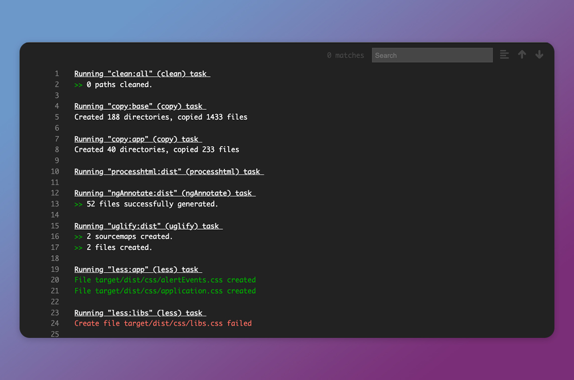 React LogViewer
