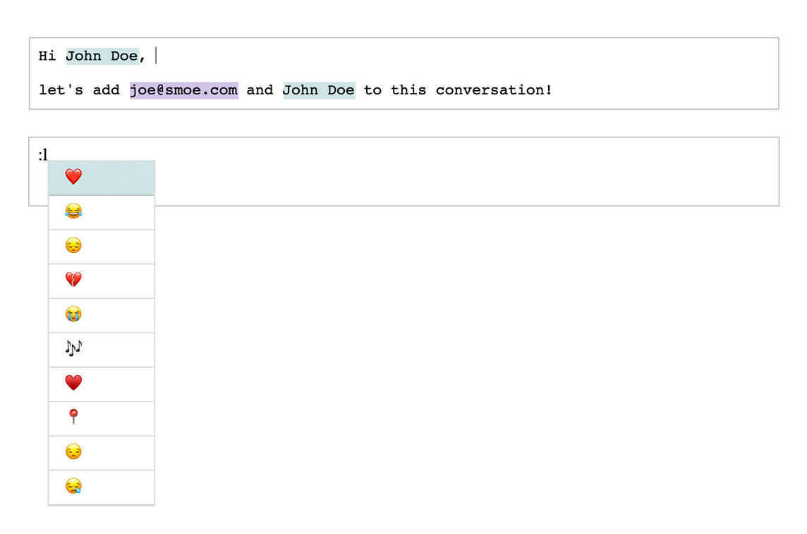 React Mentions