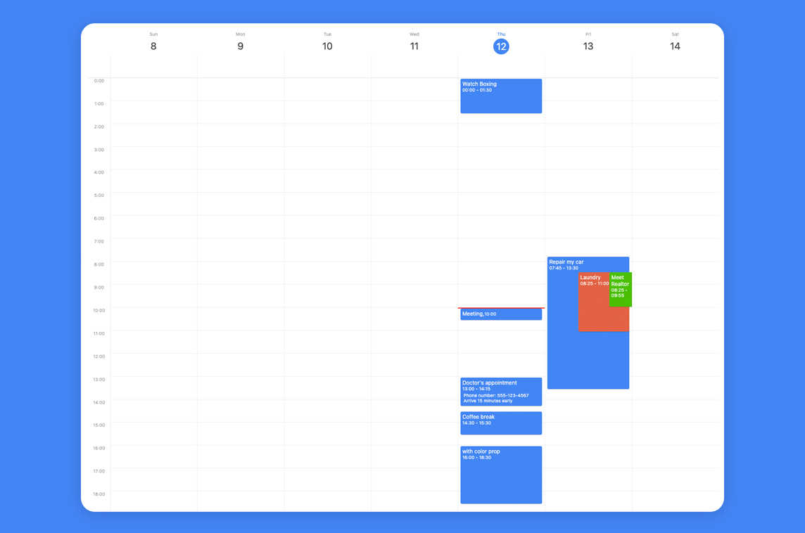 React Native Big Calendar