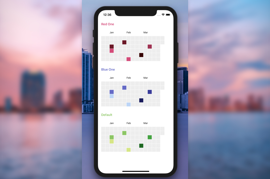 React Native Calendar Heatmap
