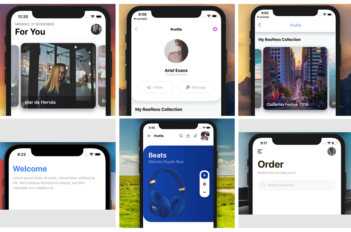 React Native Header View