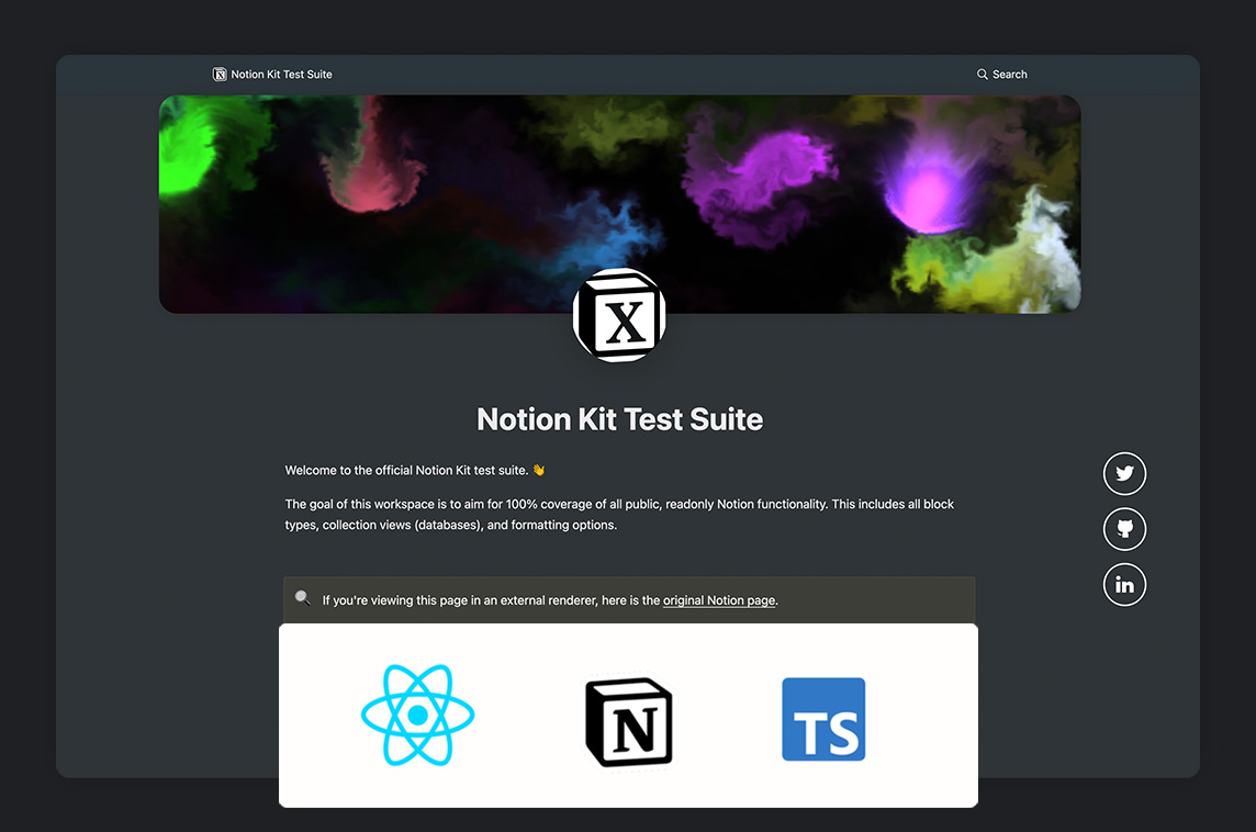 React Notion X
