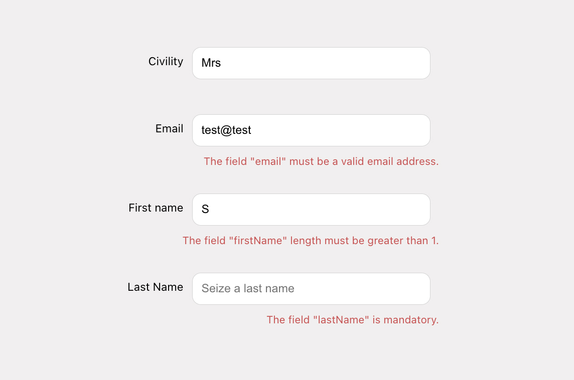 React Simple Form Validator