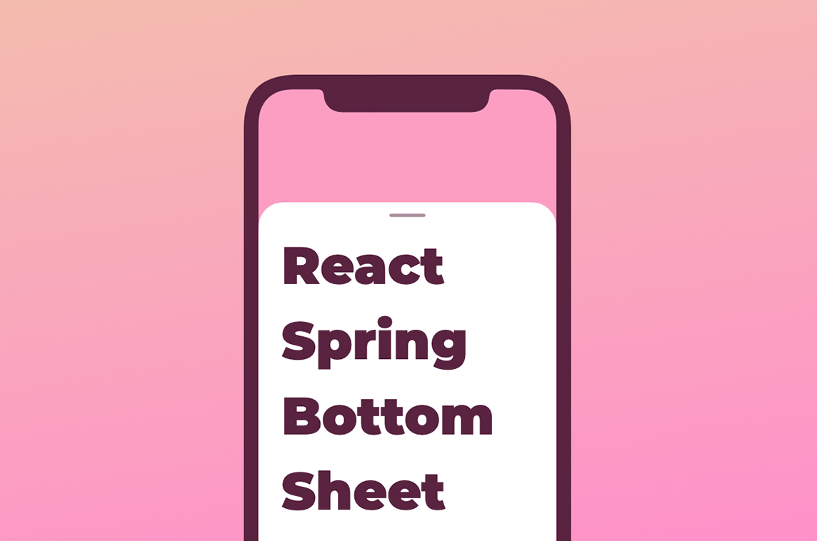React Spring Bottom Sheet