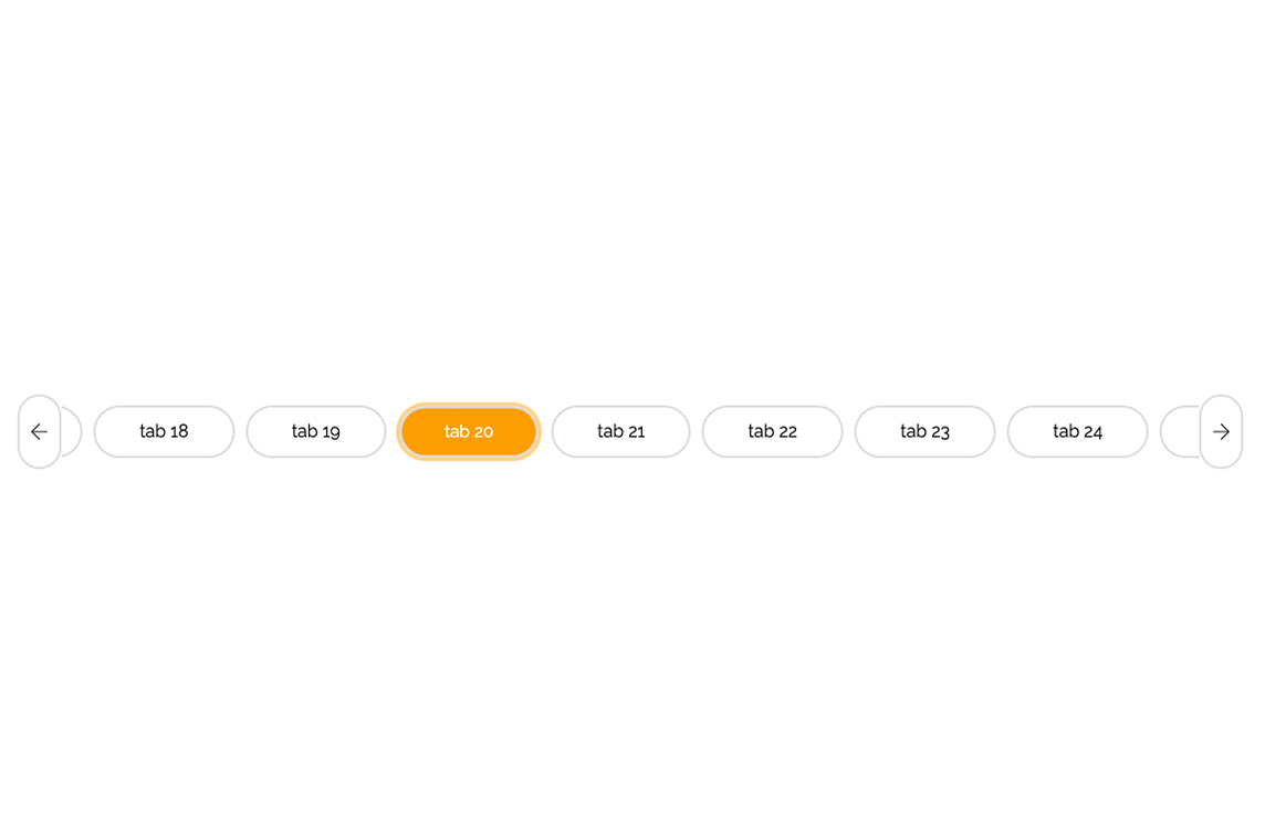 React Tabs Scrollable