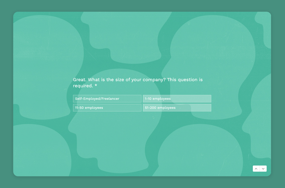 React Wizard Typeform