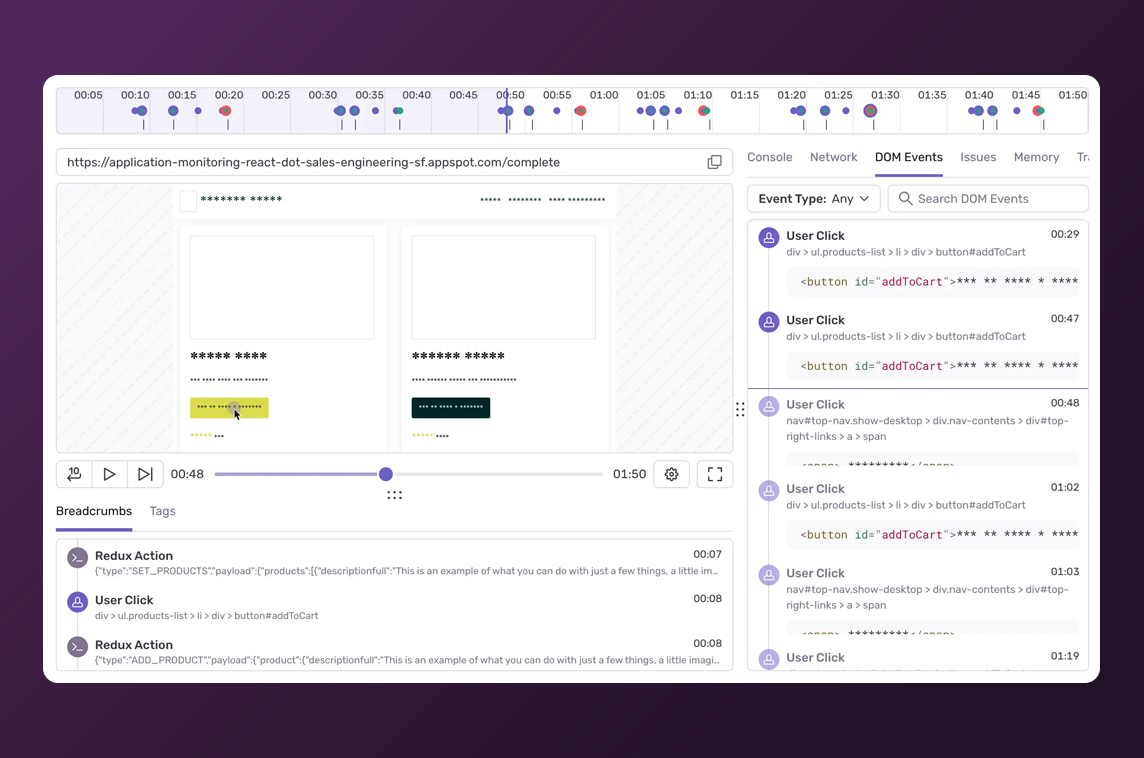 Sentry for React