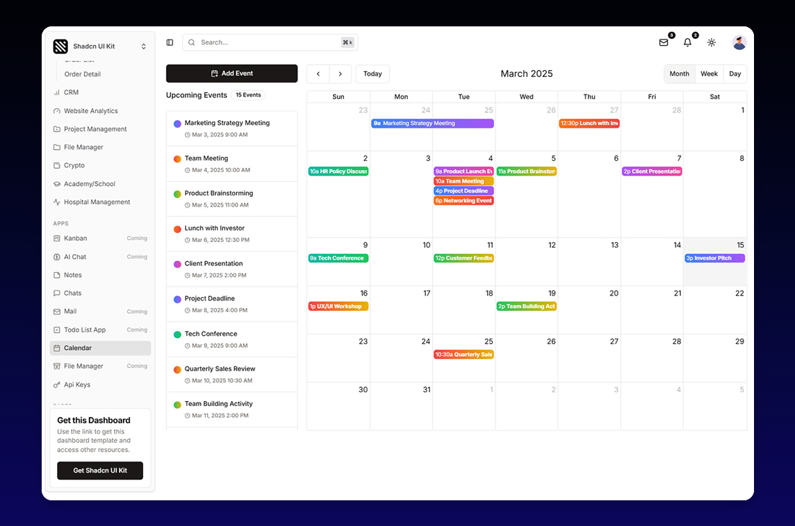 Shadcn UI Kit