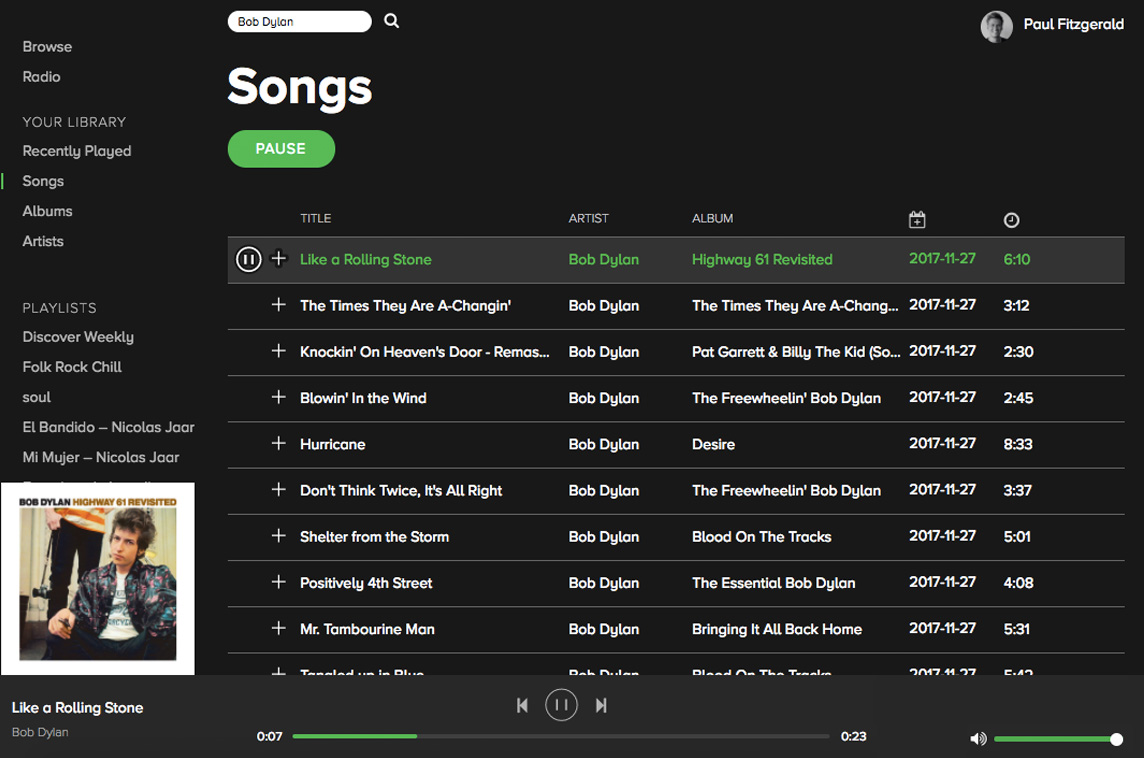 Spotify React