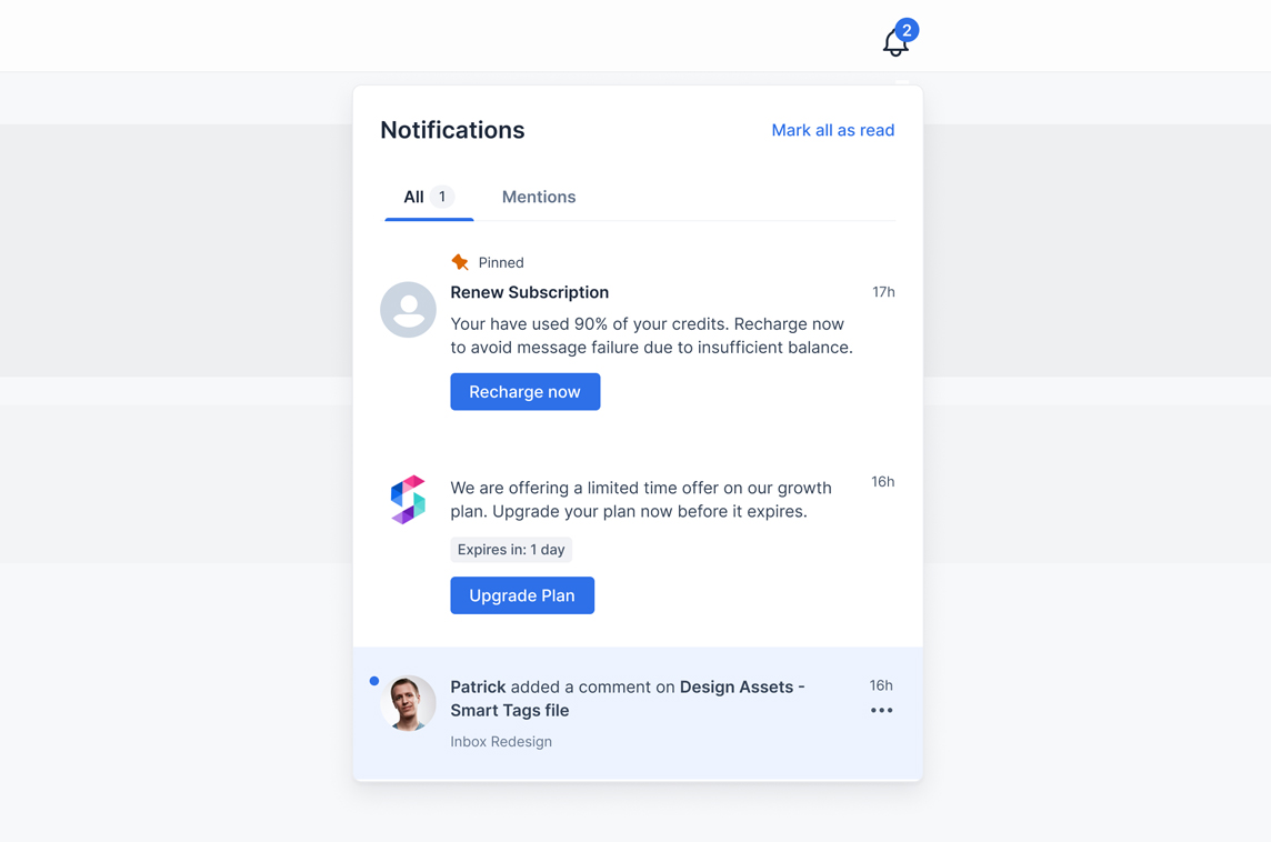SuprSend Inbox React
