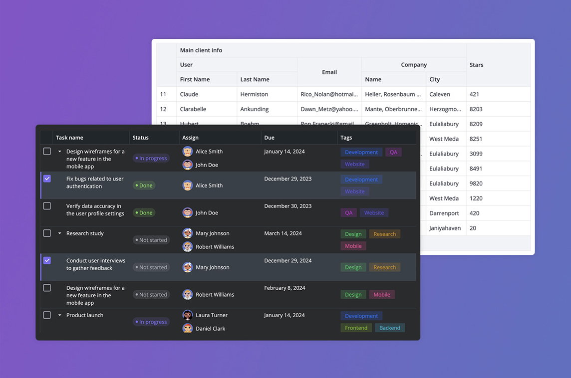SVAR DataGrid for React