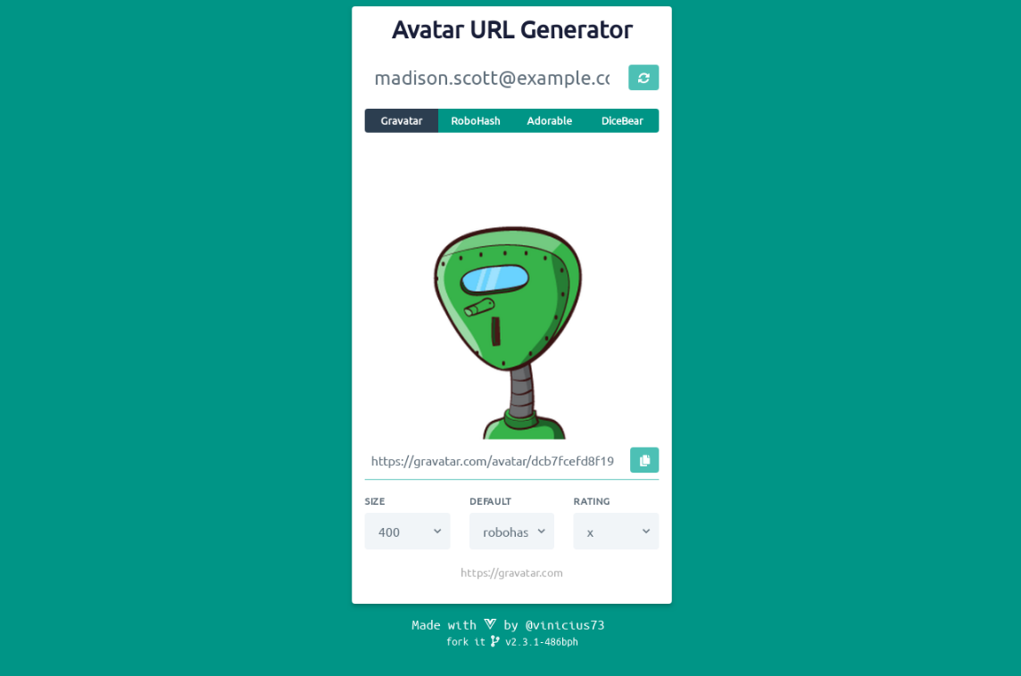Avatar URL Generator