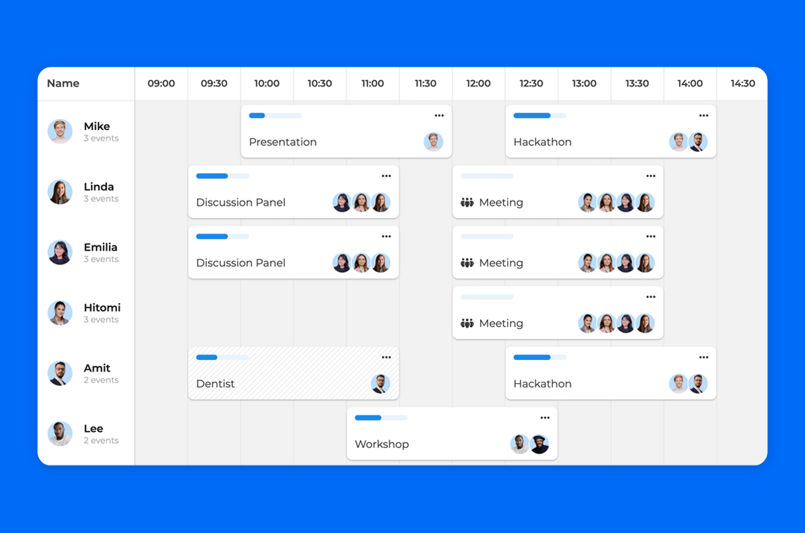 Bryntum Scheduler