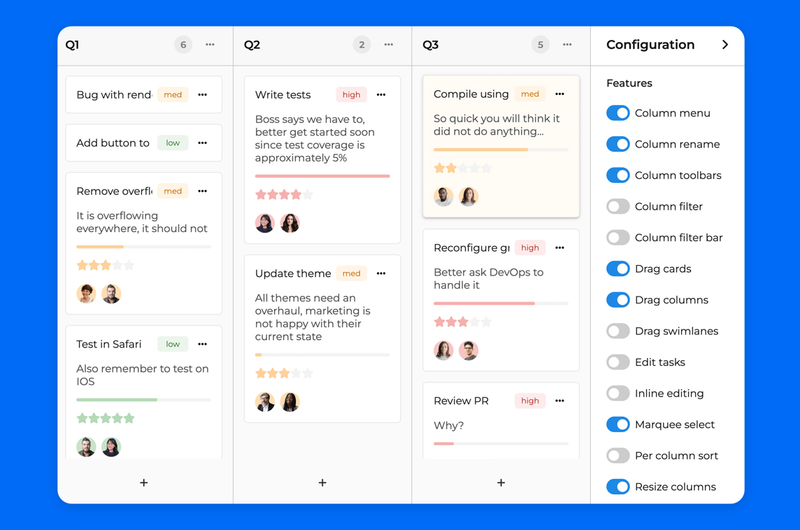 Bryntum Task Board
