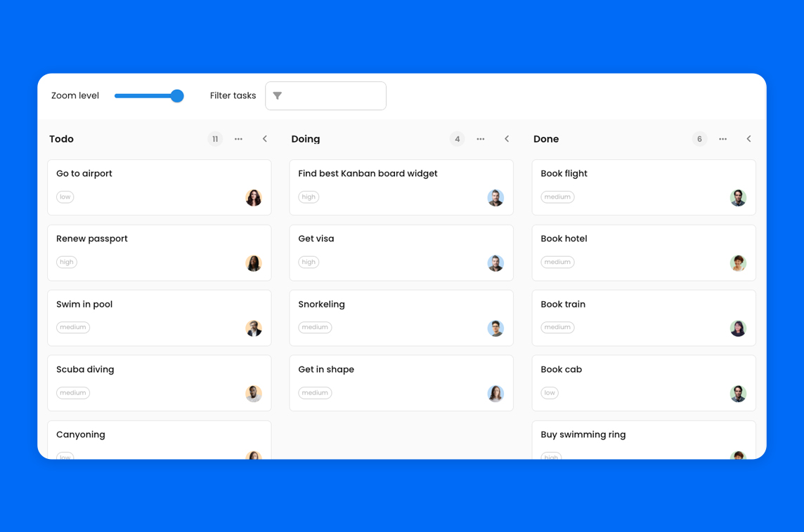 Bryntum Task Board