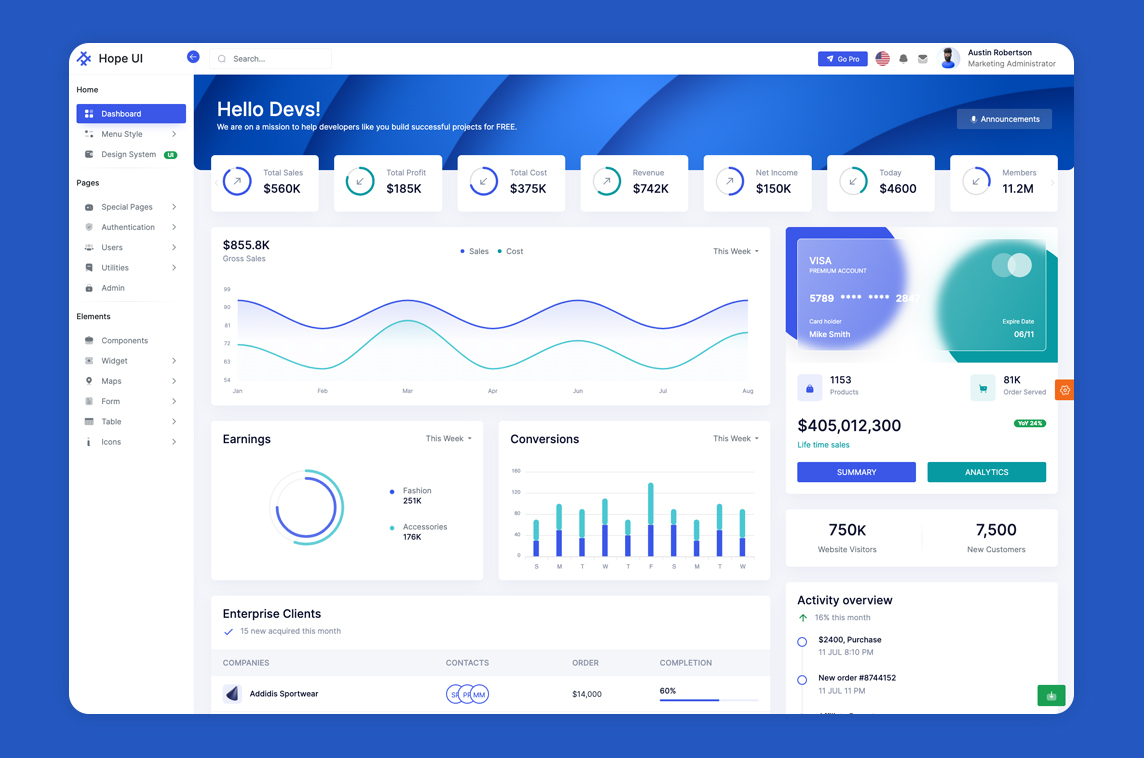 Hope UI for Vue