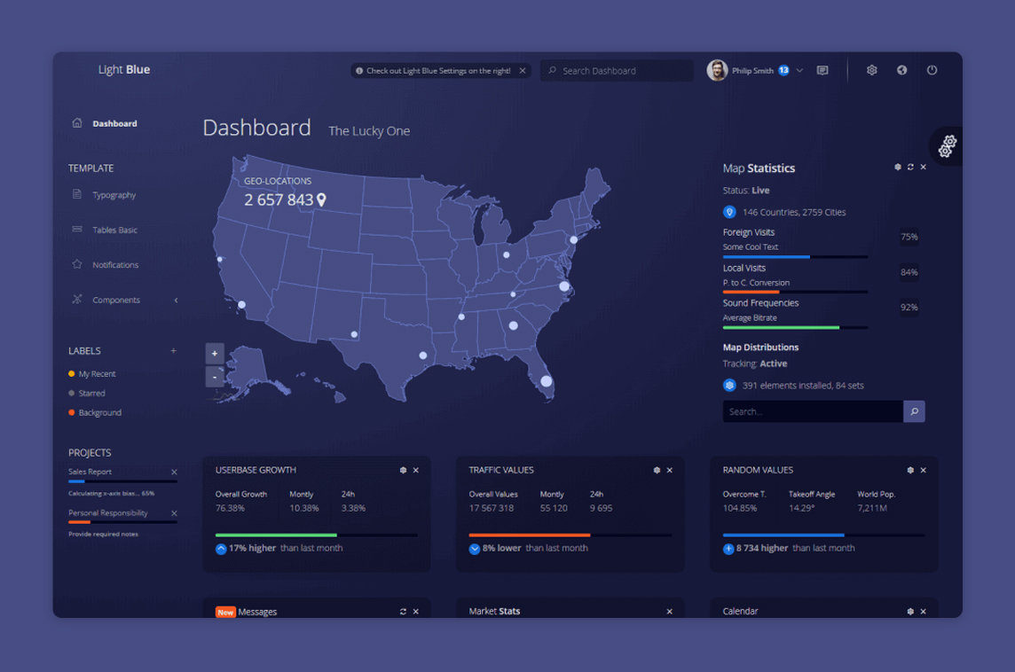 Light Blue Vue Admin