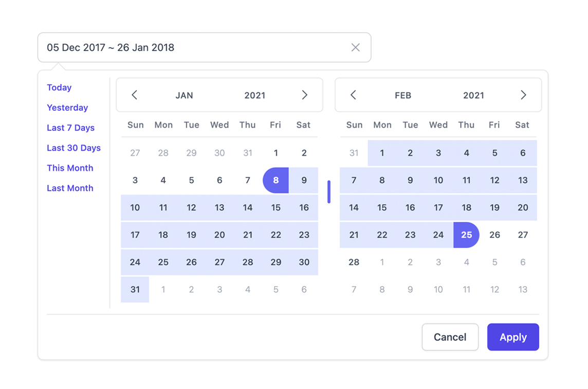 Litepie Datepicker
