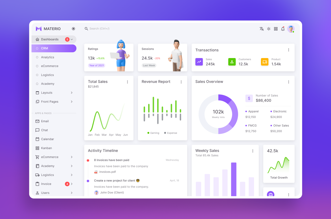 Materio Vuetify Admin