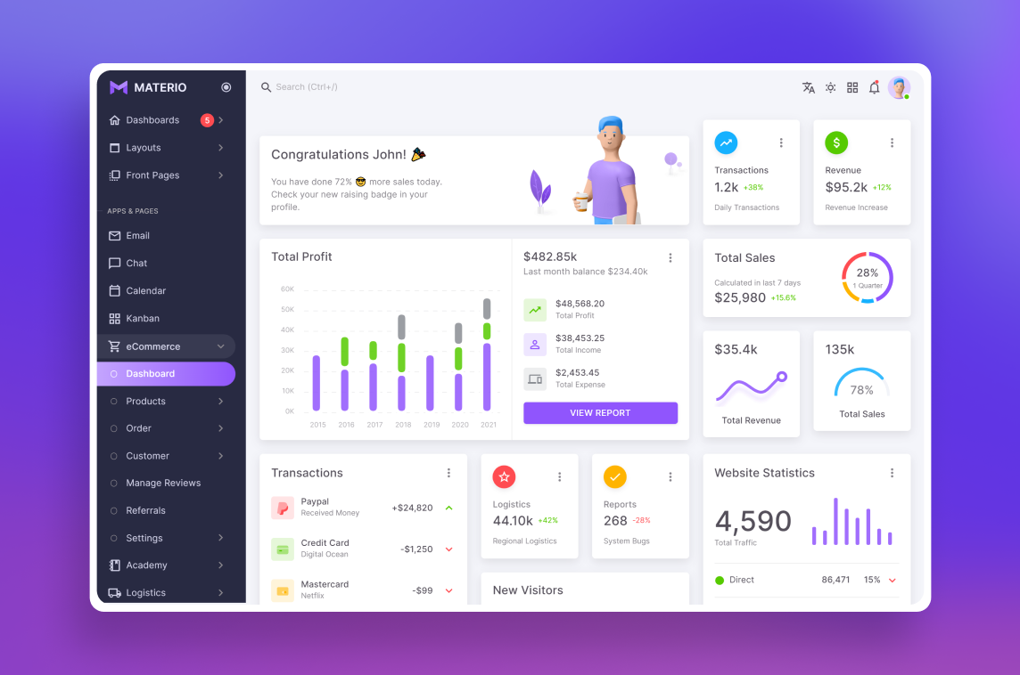 Materio Vuetify Admin