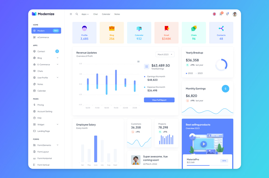 Modernize Vue
