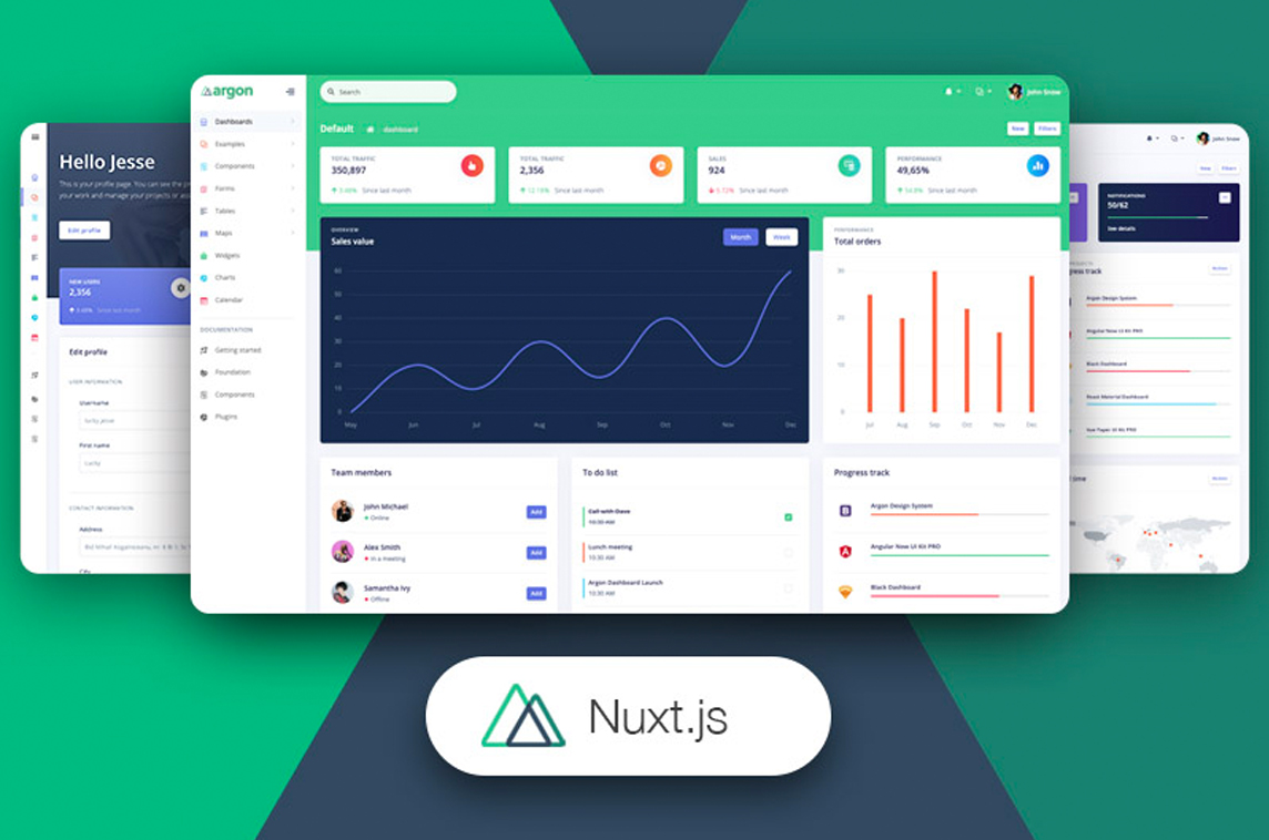 Nuxt Argon Dashboard Pro