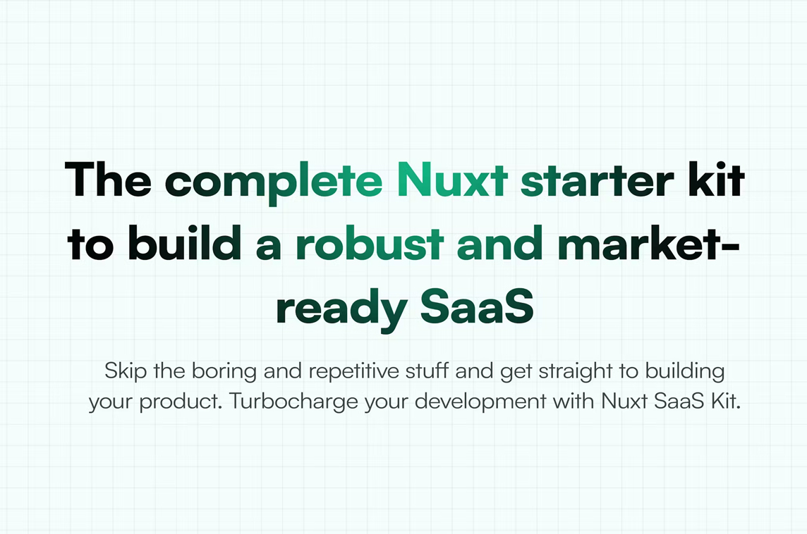Nuxt SaaS Kit