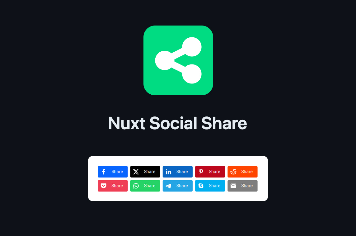 Nuxt Social Share