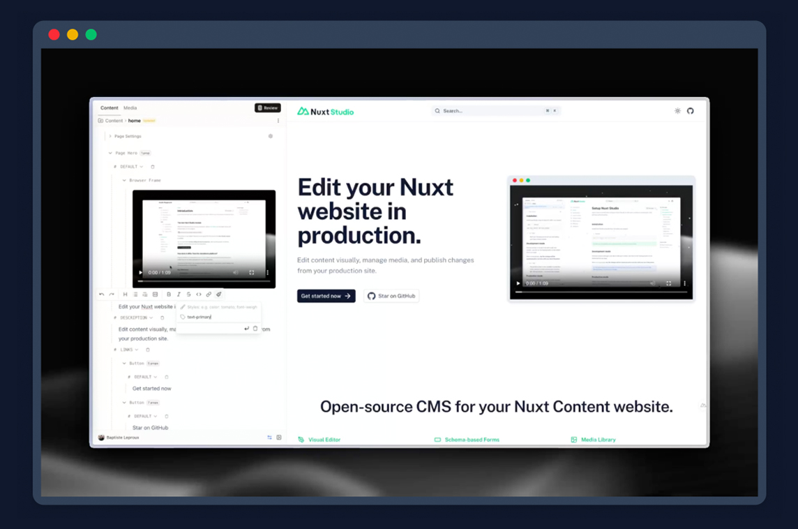 Nuxt Studio