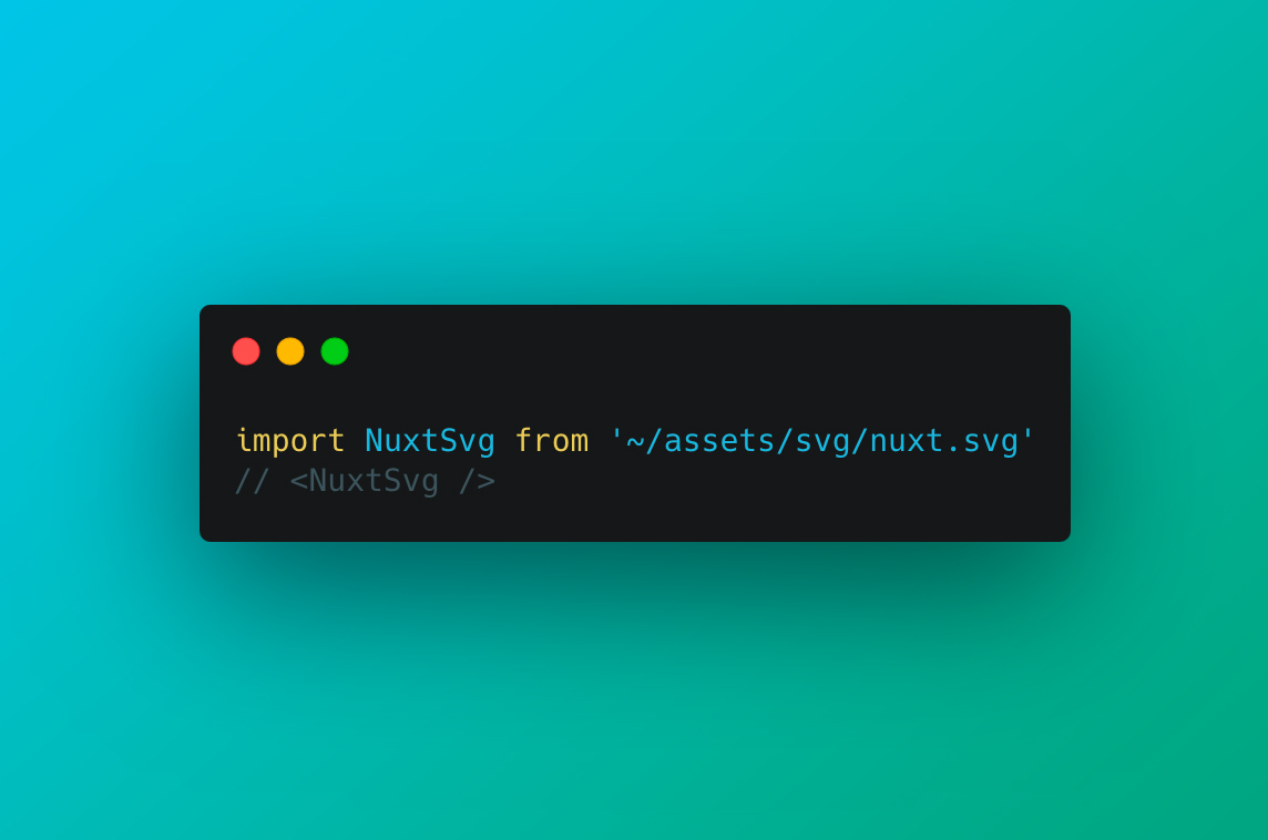Nuxt SVGO Loader
