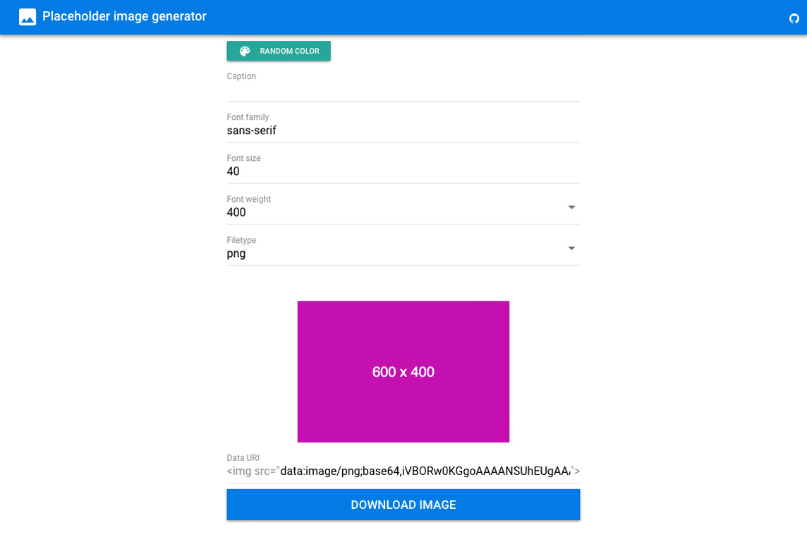 Placeholder Image Generator