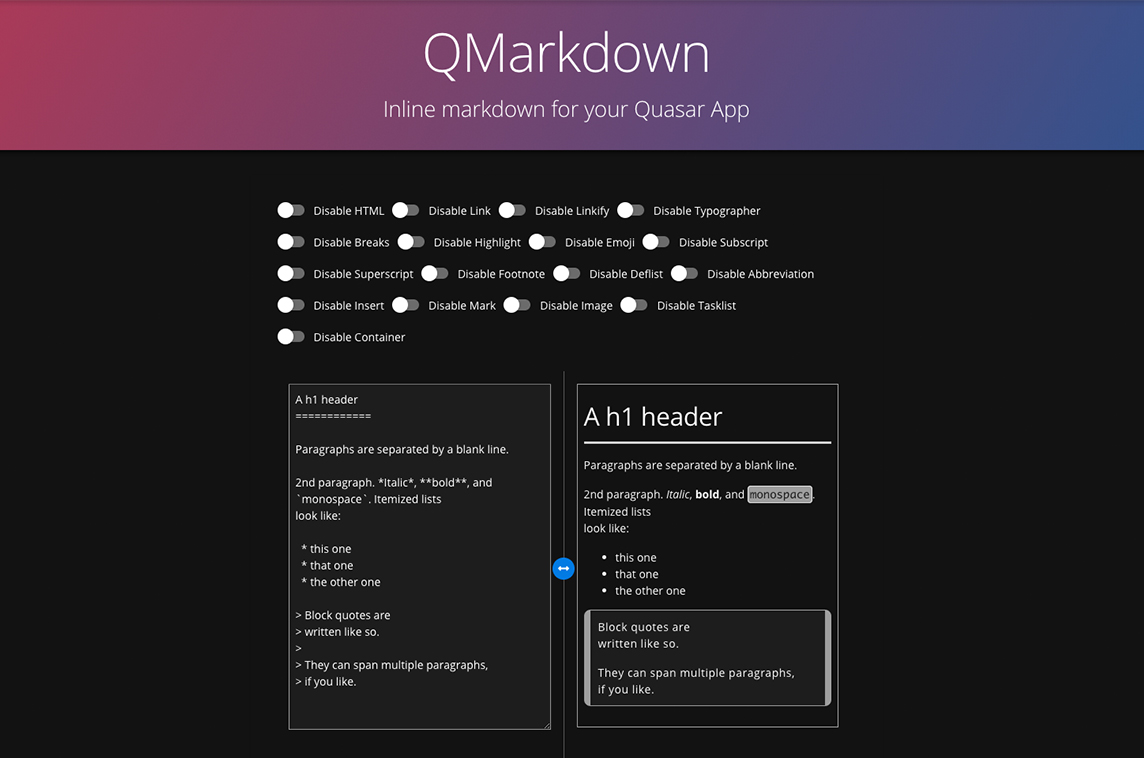 QMarkdown