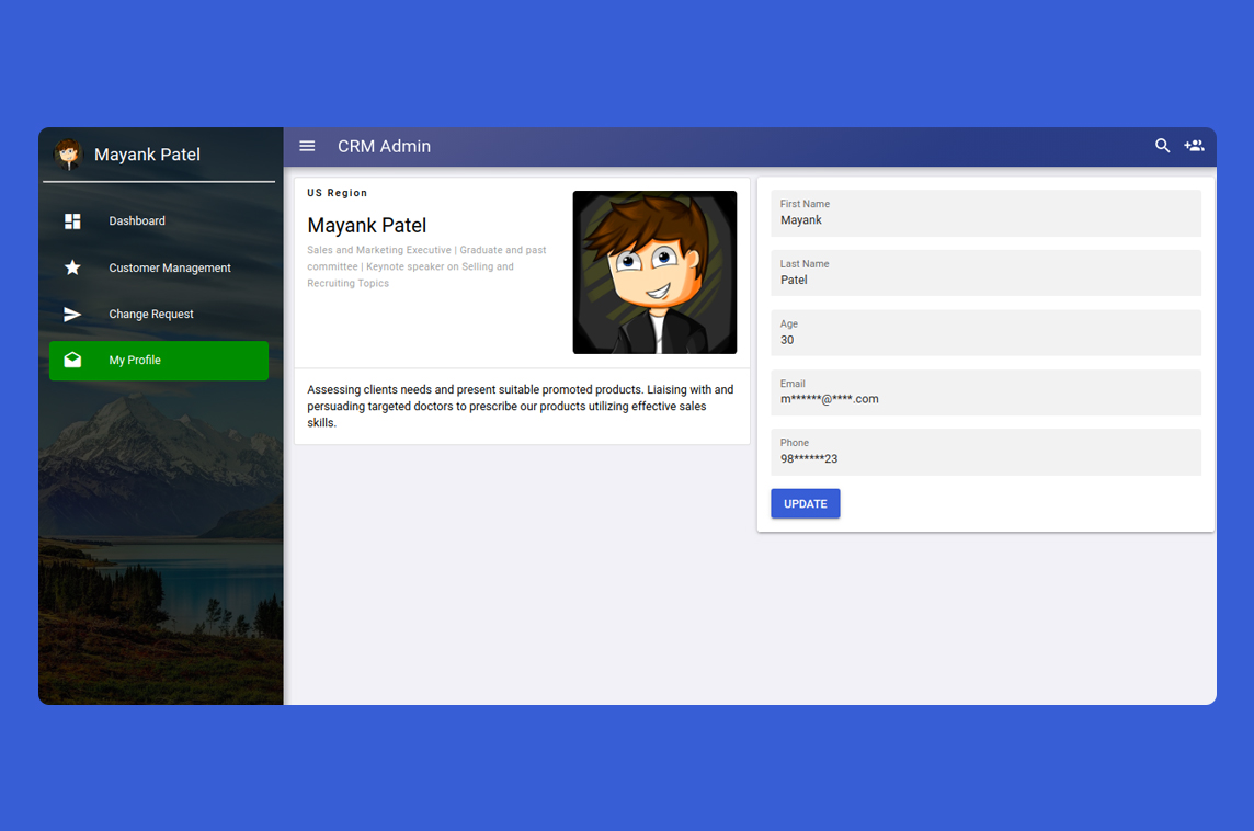 Quasar Admin CRM