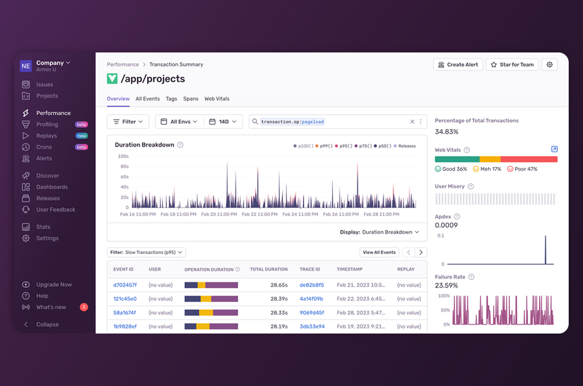 Sentry for Vue