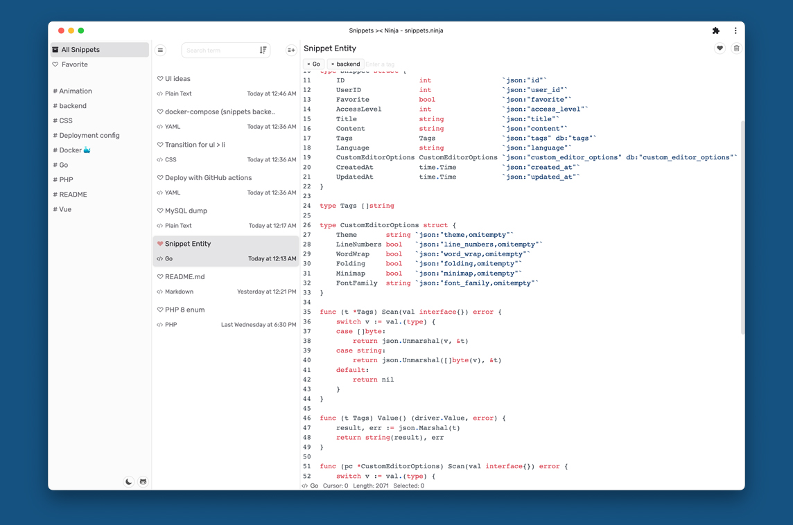 Snippets Ninja