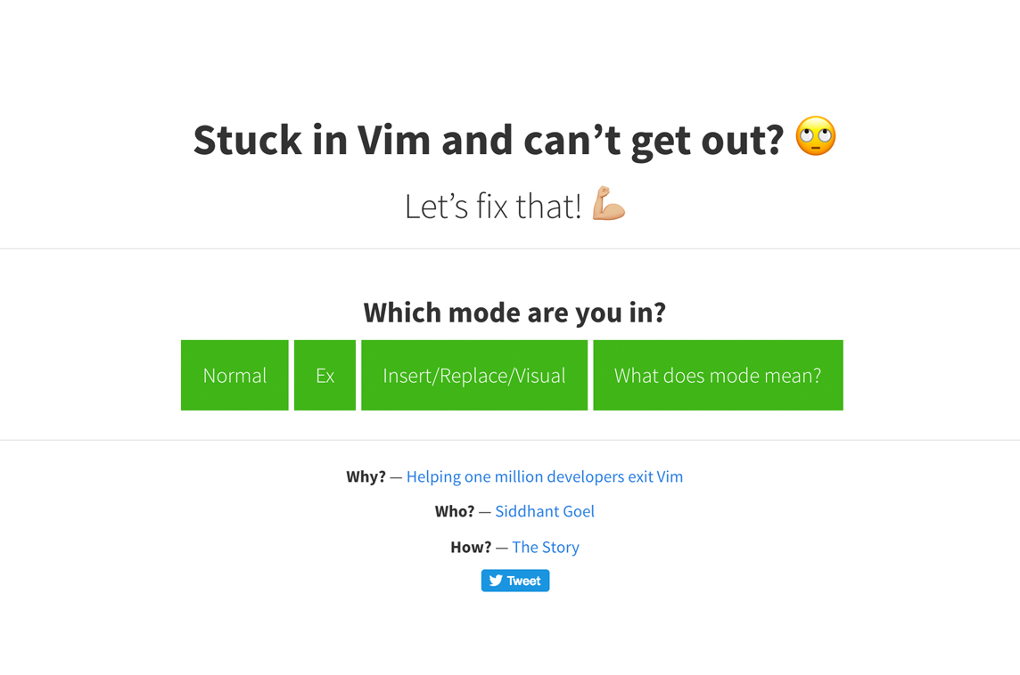 Stuck in Vim
